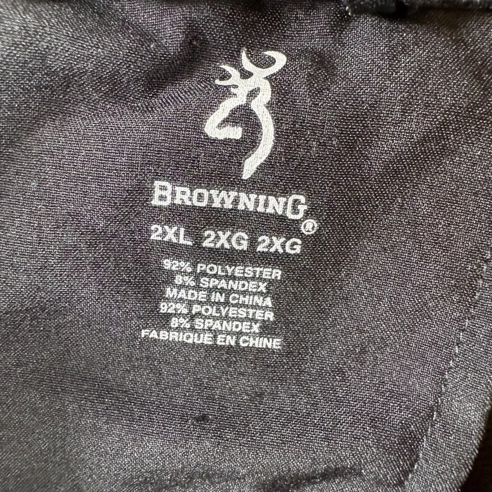 Browning Softshell Jacket Men 2XL Gray Black Full Zip Tactical Gorpcore Trail